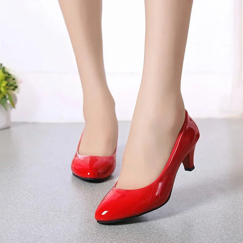Female Pumps Nude Shallow Mouth Women Shoes Fashion Office Work Wedding Party Shoes Ladies Low Heel Shoes Woman Zapatos De Mujer