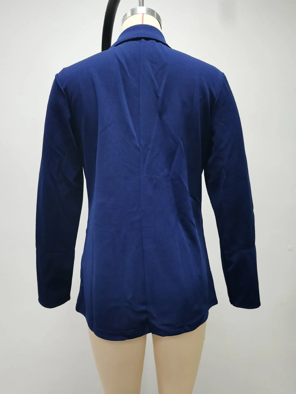 Women Autumn Winter Fashion Splicing Lapel Slim Cardigan Blazer Jacket Long Sleeve Casual