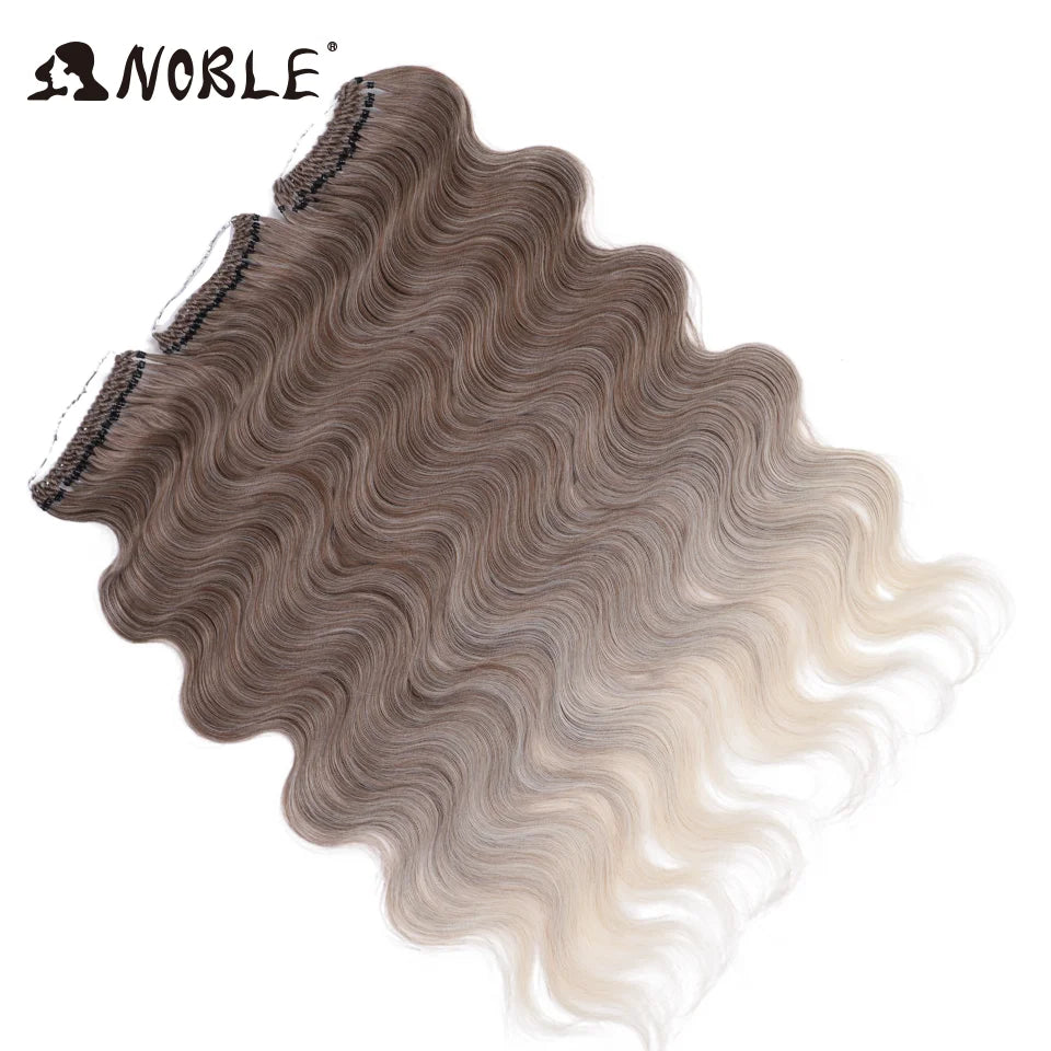 Noble 18 Hair Body Wave Crochet Hair Extension Ponytail Extensions 24" Fake Hair Goddess Braids Crochet Braids Hair Extensions