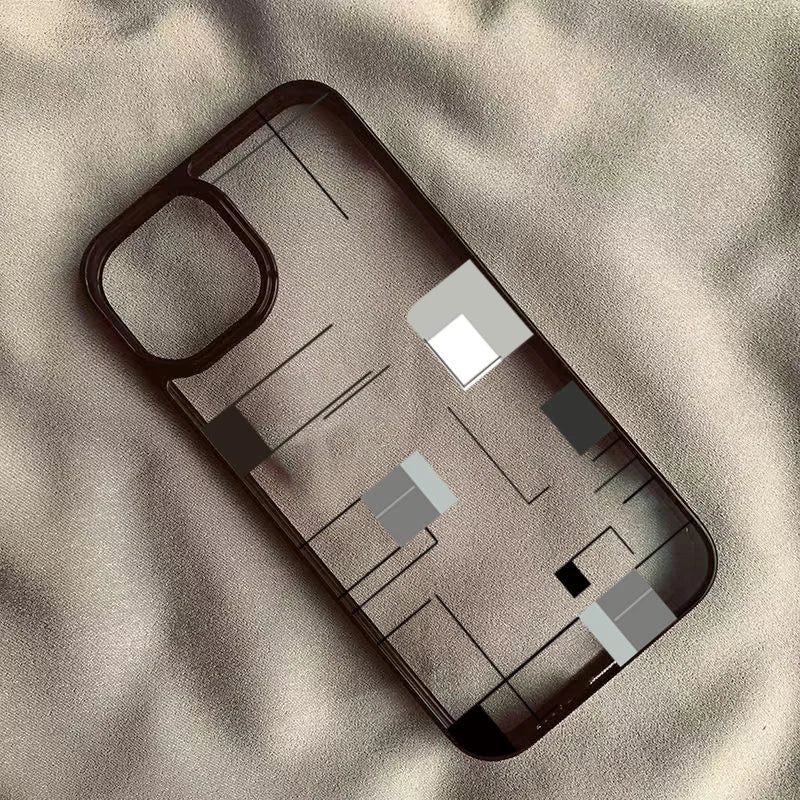 Creative Lrregular Lines Phone Case For Xiaomi Redmi Note 12 11 13 Pro Plus 5G Redmi 14C 13C 12C 4G Poco X6 X5 Pro Clear Cover