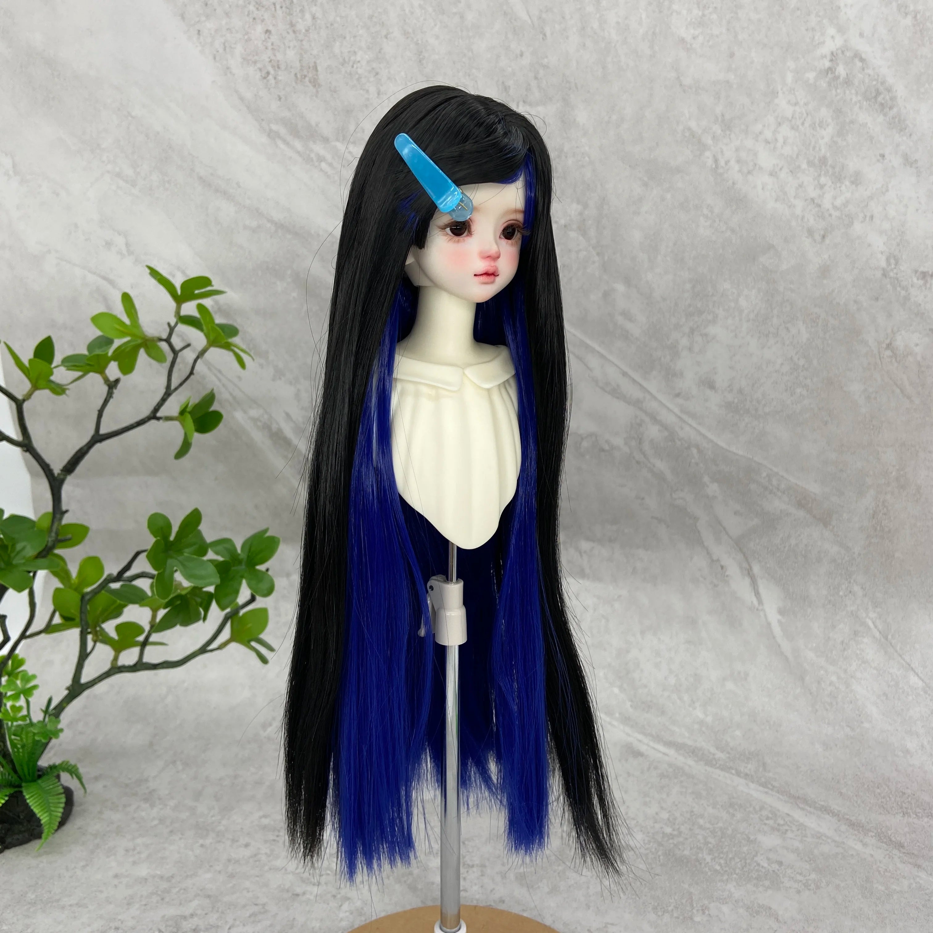 1/3 1/6 BJD/SD Doll Wig With Bangs Long Straight Wig Synthetic Wig For Girls Diy Bjd Wig Accessories