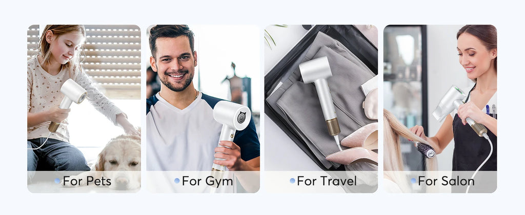 1600W Professional High Speed Hair Dryer 110000RPM Brushless Cold Hot blower Silent Touch Screen Home Hair Dryer Fast Dry