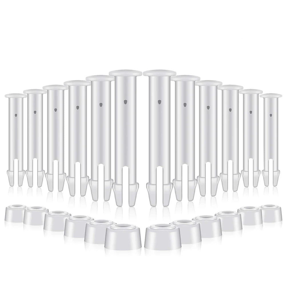 12 Packs Plastic Pool Joint Pins with Rubber Seals for Intex Swimming Pool Accessories Round Metal Frame for Swimming