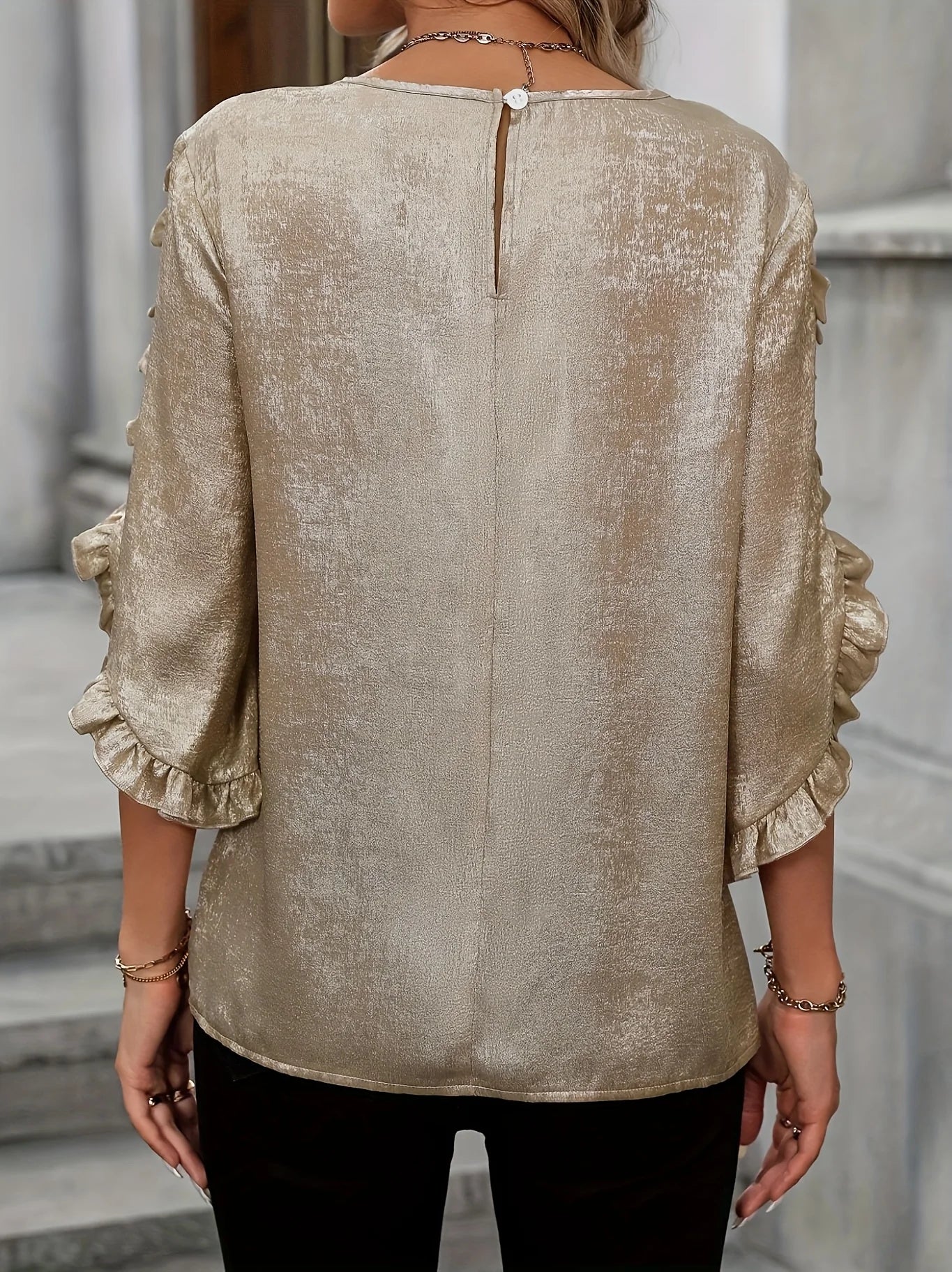 Women's plus size shirt summer chic elegant shirt casual women's fashionable shirt