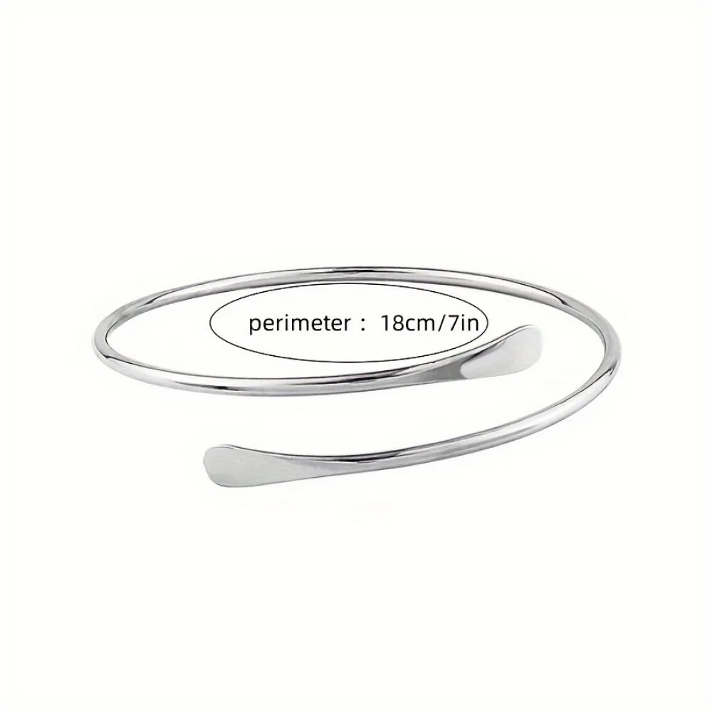 5Pcs/Set Vintage Boho Style Adjustable Silver Cuff Bangles for Women - Zinc Alloy Stacking Bracelets for Daily Wear