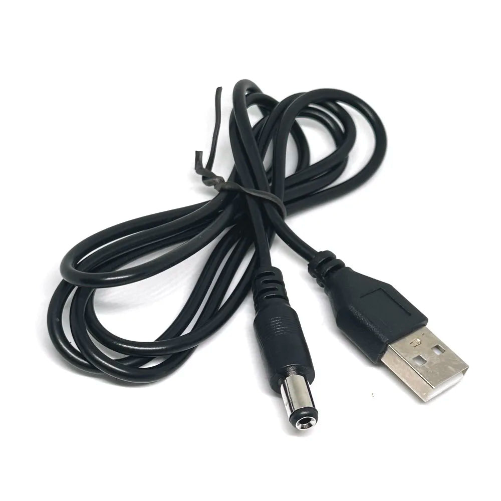 USB to DC5.5 DC Charging Electronic Data Line Electronic accessories USB to DC 5.5*2.1 / 5.5*2.5mm Copper Core Power Cord Cable