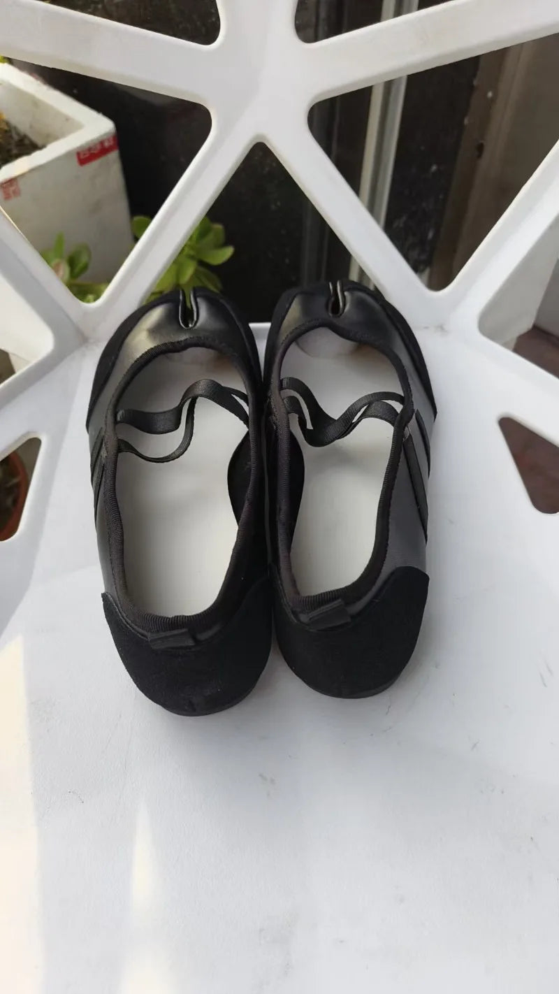 Cross Strap Tabi Flat Shoes Women Casual Fashion Design Mary Jane Shoes Slip-on Split Toe Ballet Shoes 2025 Summer Elegant New