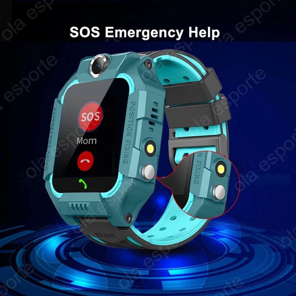2025 Kids Smart Watch 4G Sim Card Call Camera GPS Location SOS Antil-lost IP67 Waterproof Smart Watch For Ios Android Kid Gifts