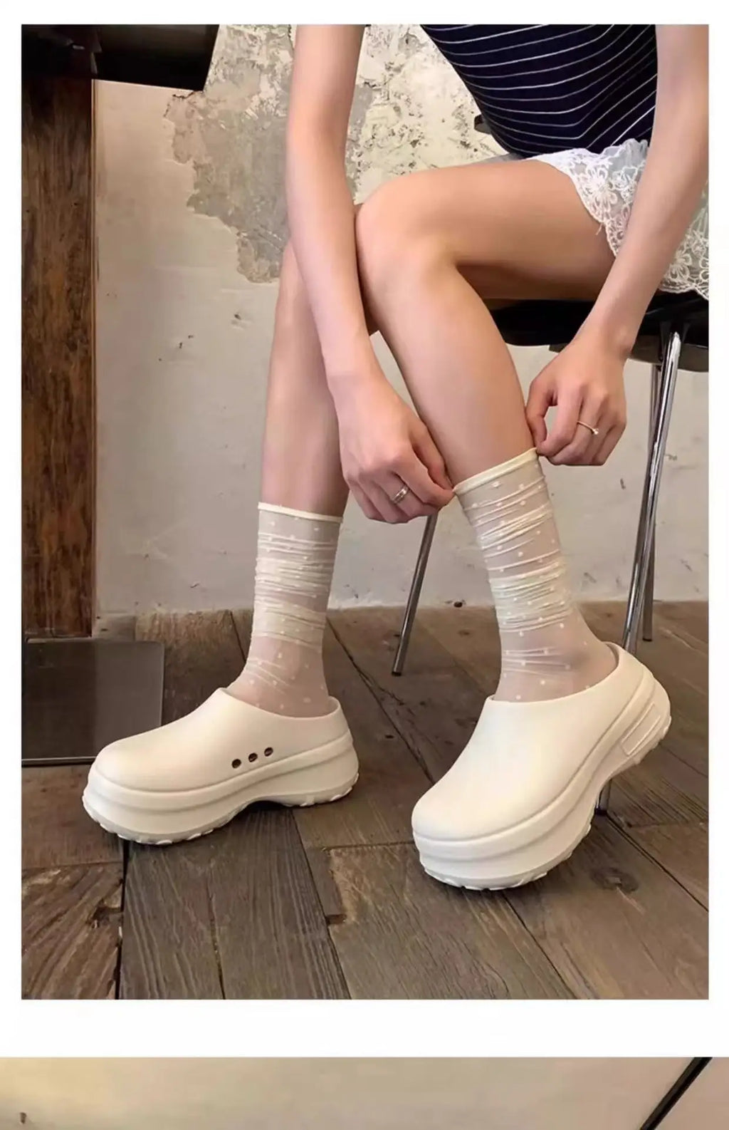 Women's Slippers Minimalist Fashion Air Cushion Soft 5CM Platform Non Slip Sandals Breathable Couple Style Heightened Chef Shoes