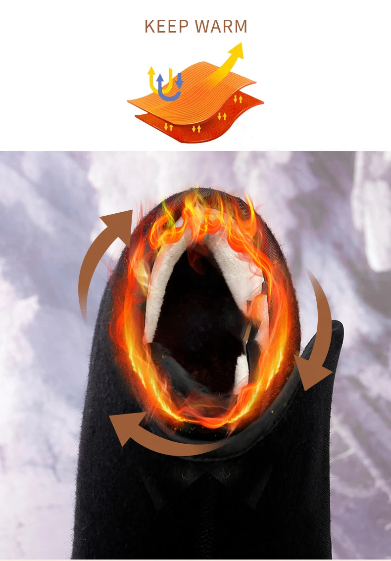 Women Warm Boots Winter Velvet Orthopedics Wide Feet Swollen Shoes Women Eversion Adjusting Soft Comfortable Diabetic Shoes