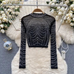 Sexy One-oulder Banded Waist Gown Set with Pleated Skirt Two-Piece Ensemble Courtly Sle Versatile Top f-length A-Line ...