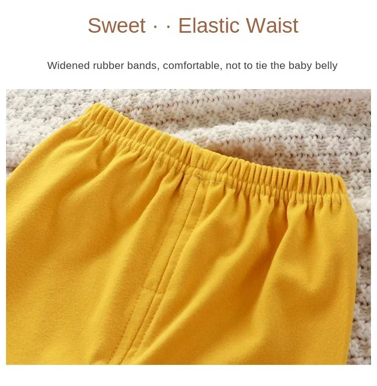 Warm Children's Clothing Spring and Autumn De Velvet Suit Boys Pajamas Girls Homewear Baby Underwear Kids Cartoon Bear Sleepwear