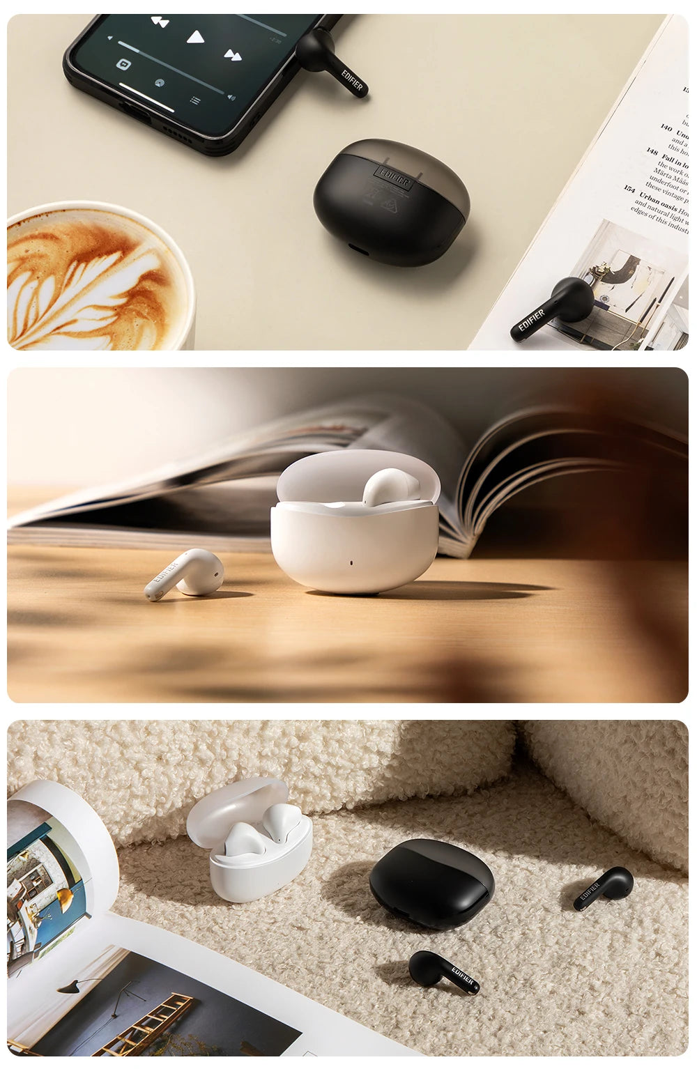 EDIFIER X2 TWS Earbuds Wireless Earphones Bluetooth 5.1 voice assistant 13mm driver touch control up to 28hrs playtime Game Mode