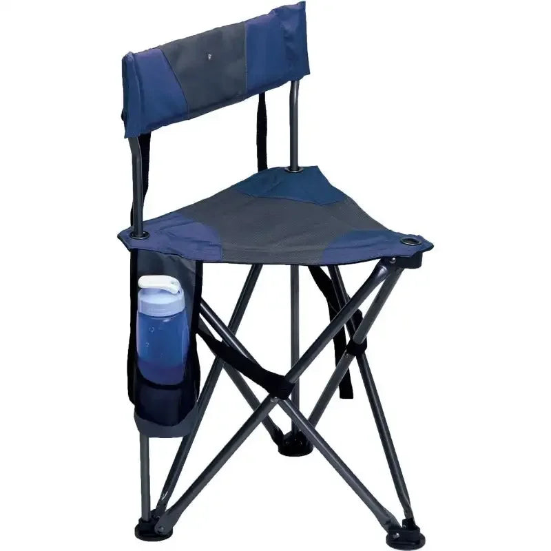 Outdoor Quik-E Seat Collapsible Stool with Back Support