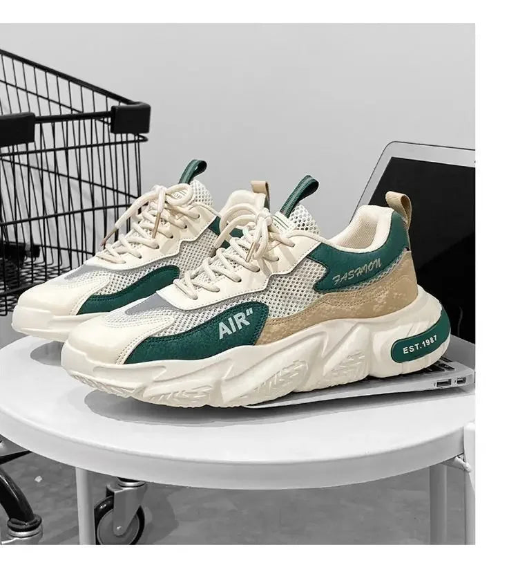 Men Casual Sports Shoes Breathable Lightweight Sneakers Summer Outdoor Tennis Running Walking Shoes Male Vulcanized Shoes Man