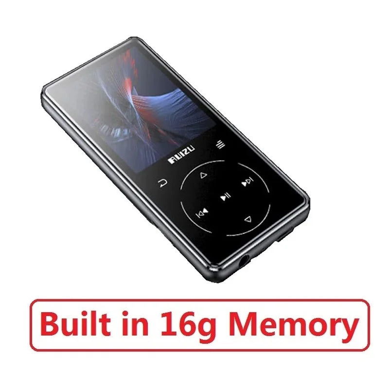 Original RUIZU D16 MP4 Player 8GB/16GB 2.4 inch Screen Bluetooth FM Radio Voice Recorder E-Book Video Portable Audio player