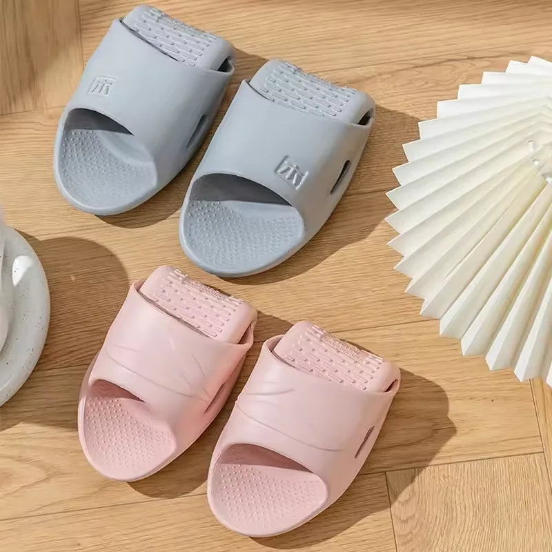 New foldable EVA comfortable slippers lightweight hotel travel slippers bathroom non-slip slippers home indoor flat shoes couple