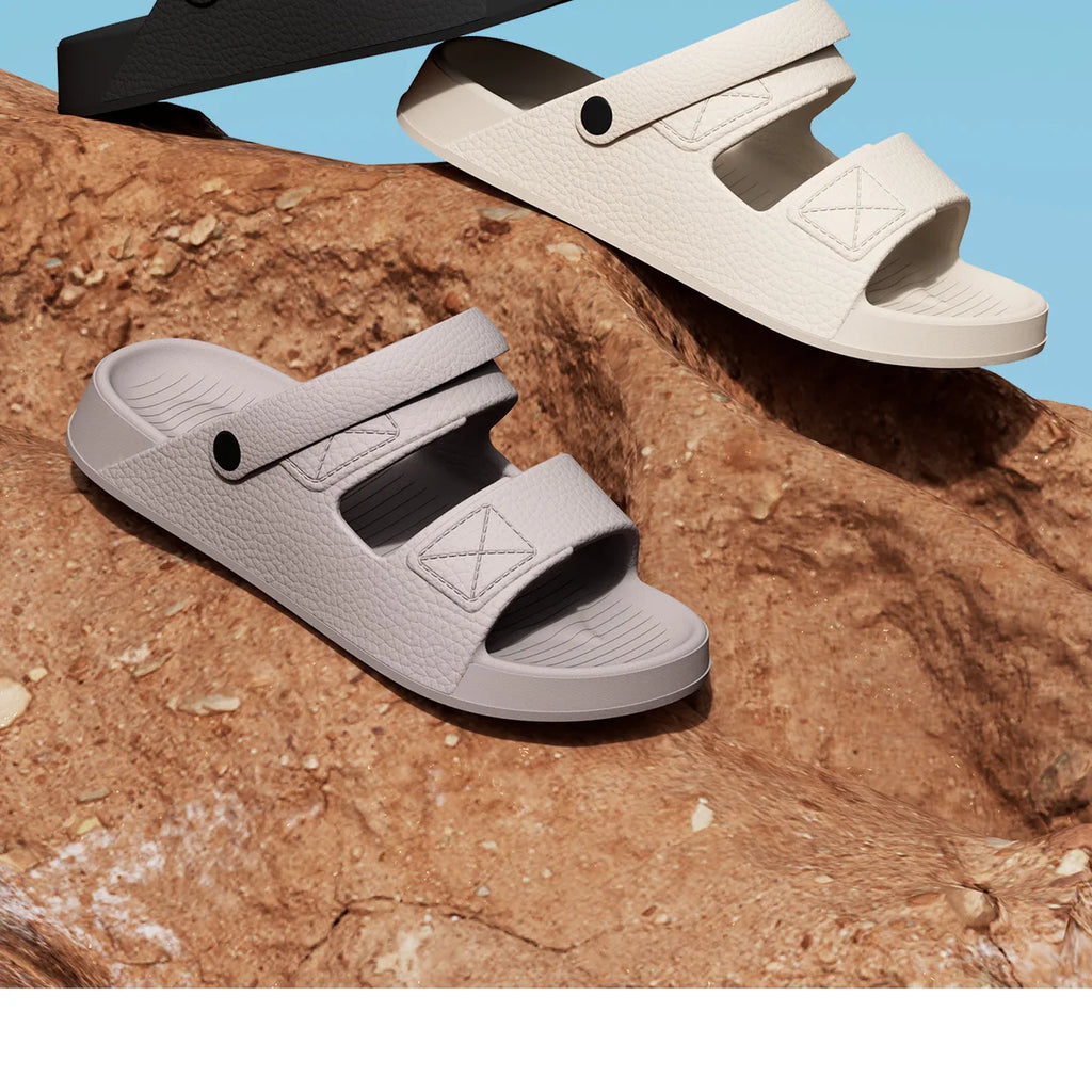 Shevalues New Sandals For Men Non-slip Outdoor Beach Shoes Soft Sole Comfortable Slides EVA Lightweight Men's Bathroom Slippers