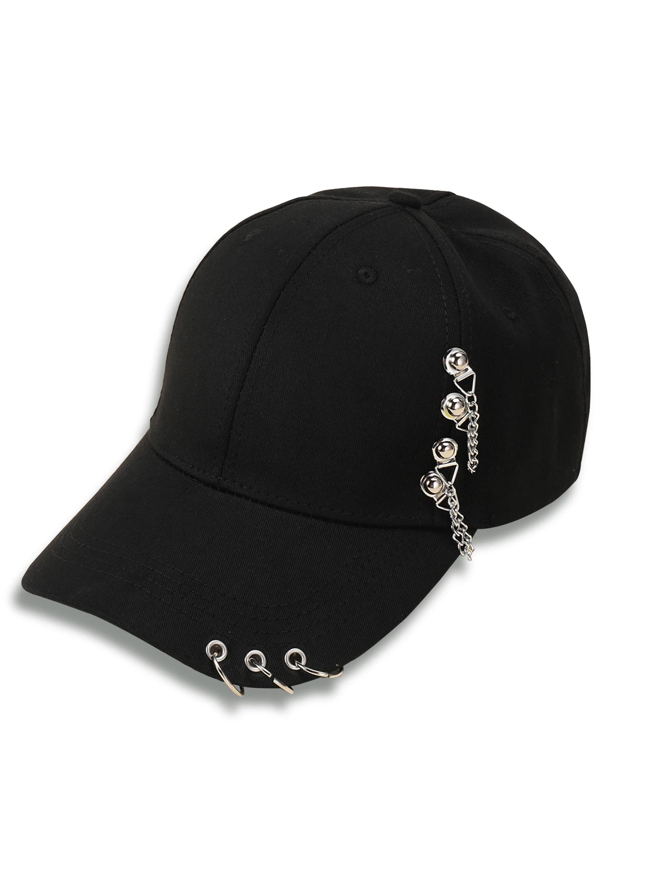 2024 New Fashion Unisex Side Iron Ring Baseball Caps Spring and Autumn Outdoor Adjustable Casual Hat Sunscreen Hat