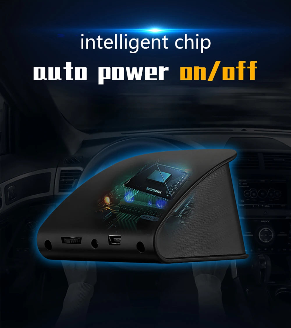 P10 Pro Head Up Display On-board Computer Car Digital OBD2 Mileage OBD Driving Computer Display Speedometer Temperature Gauge