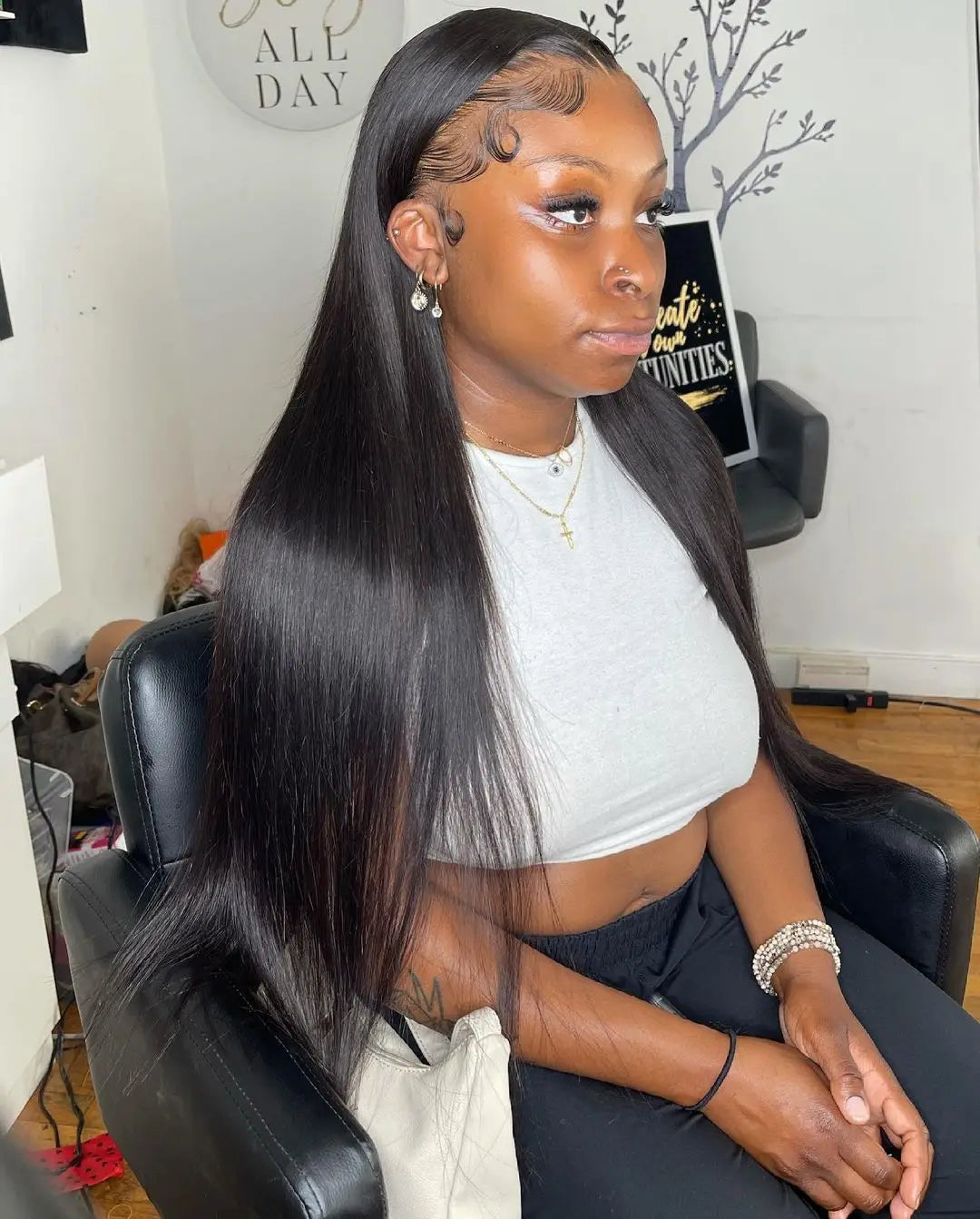 13x6 HD Straight Lace Frontal Wigs For Women Brazilian Transparent Lace Front Human Hair Wig 13x4 200 High Density 30 34 36 Inch