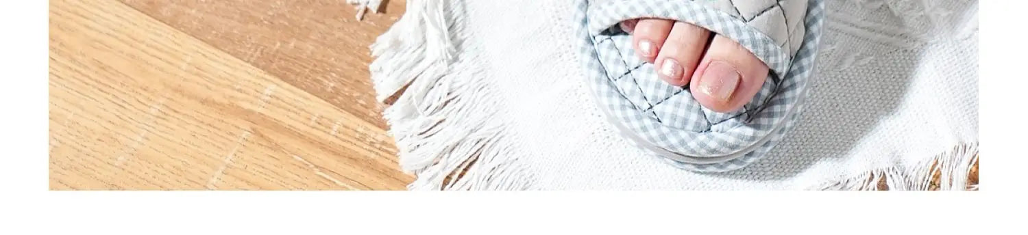 New Pure Cotton Thiened Tee-Layer Simple ex Soft Bot Noise Reduction Indoor Home Floor Slippers Couple Home oes