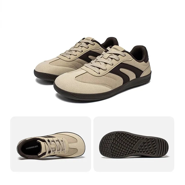 HOBIBEAR Unisex Barefoot Sneakers Women Men Wide Toe Minimalist Zero Drop Shoes Non Slip Lace Up Casual Sneaker