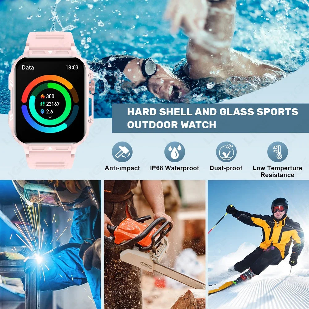 2024 Smartwatch 1.95 Inch Screen Health Monitoring Watches IP68 Waterproof Sport Fitness Smart Watch For Men Women Reloj Hombre