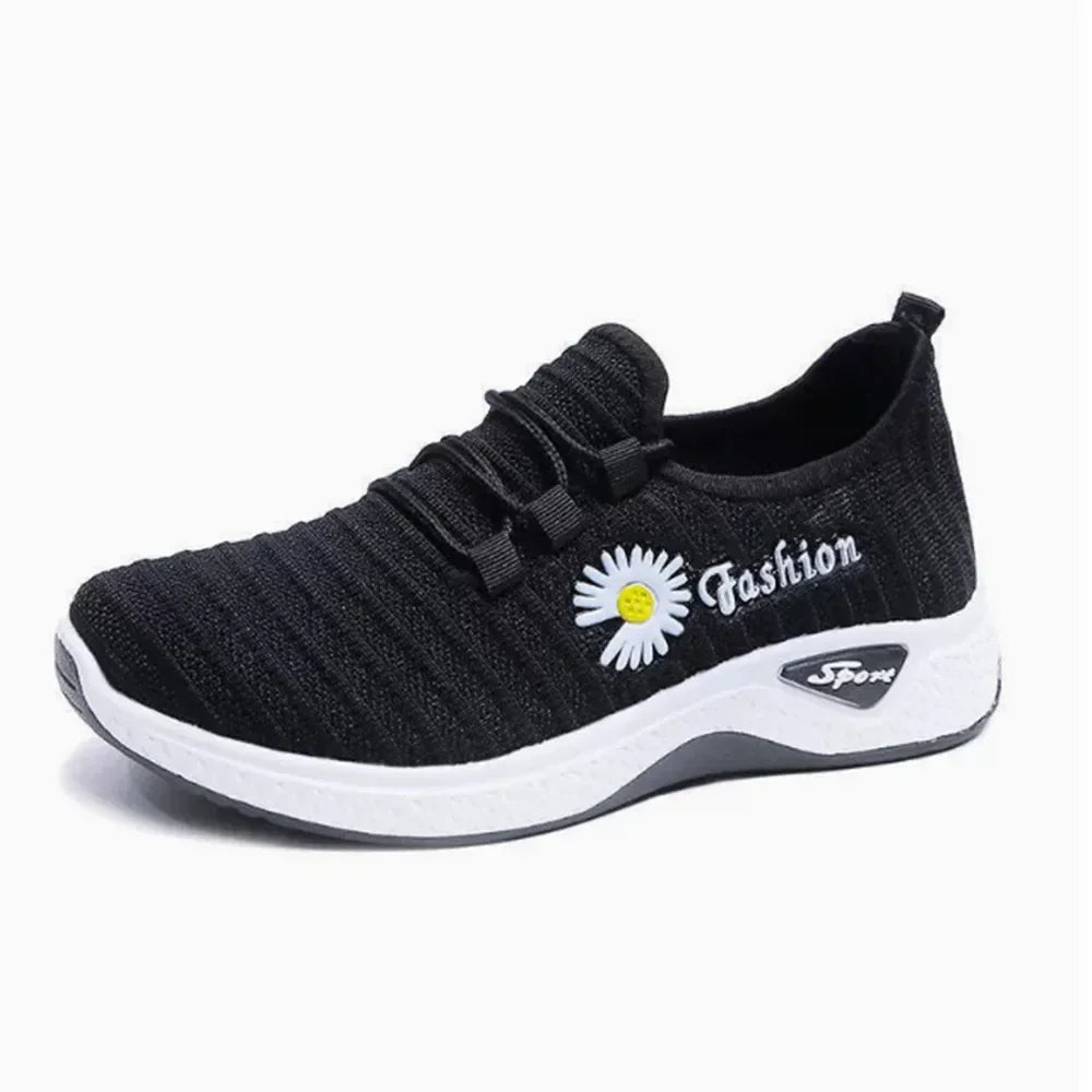 Fashionable Women's Sports Shoes, Thick Breathable Soft Sole Mesh, Lightweight Sneakers Casual Shoes, Comfort, Breathable