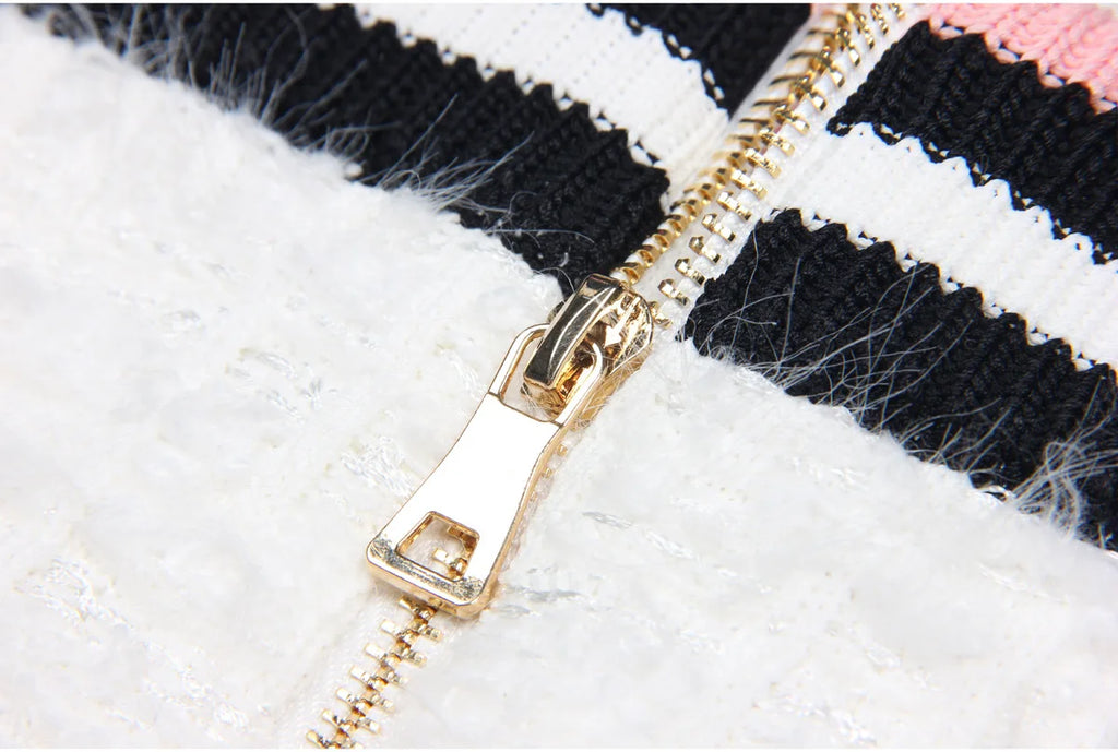 ZJYT Autumn Designer Single Breasted Cardigan Sweaters for Women Knitting Tops Short Sleeve Knitwears Jersey Mujer Blue 2024 New