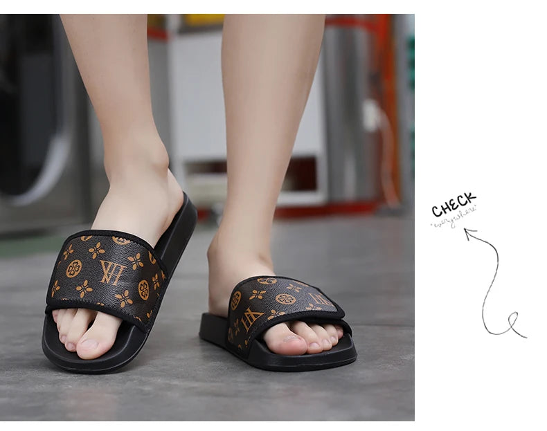 Men's Genuine Leather Sandals Comfortable Man Sandal House Slippers Man Summer Shoes Sale Genuine Mens Slipper Flip Flop Slides