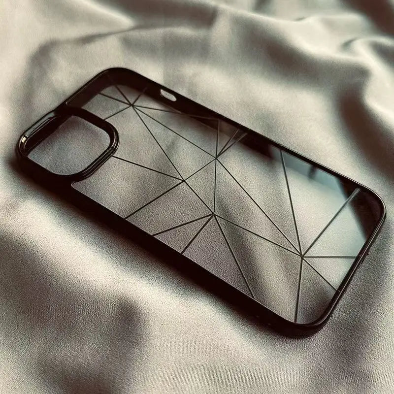 Creative Lrregular Lines Phone Case For Xiaomi Redmi Note 12 11 13 Pro Plus 5G Redmi 14C 13C 12C 4G Poco X6 X5 Pro Clear Cover