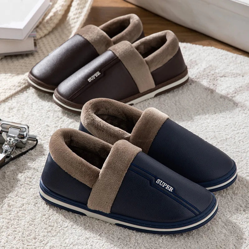 Size 47 48 49 50 Men Autumn Winter Warm Big Size Cotton Slippers Large Size Plus Home Bedroom Casual Shoes House Indoor Slides