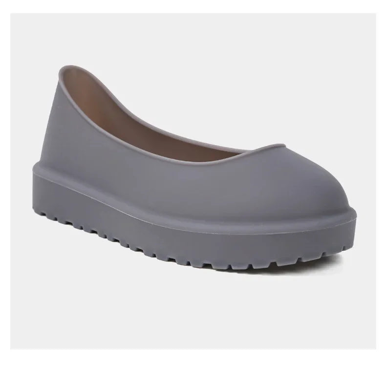 Snow boots shoes cover rain boots men's waterproof non-slip thickening wear-resistant outer wear rain woman shoes cover 35-44