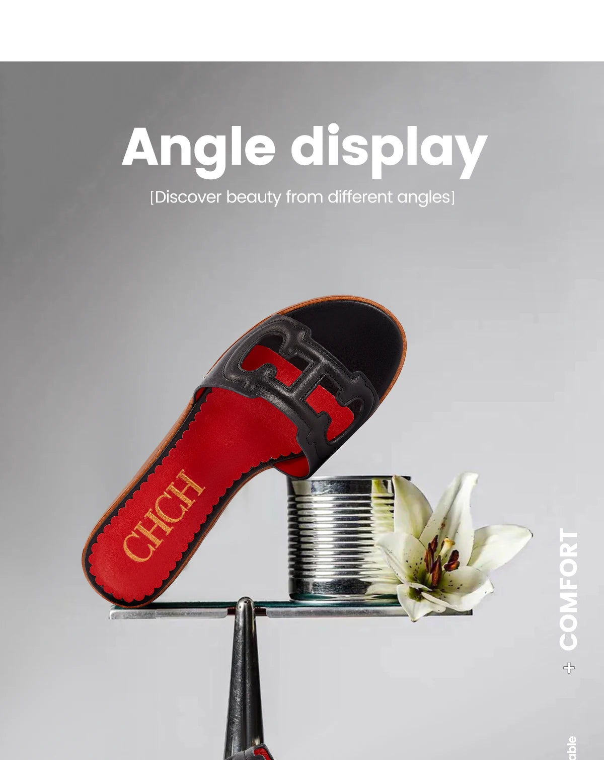 NEW Slippers Women's Shoes Leather Casual Shoes Flat Luxury Brand Shoes Essence Model