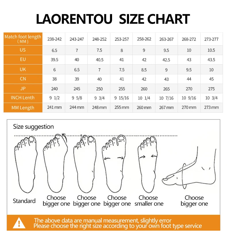 Laorentou Genuine Leather Summer Casual Beach Shoes, Cowhide Soft Soles, Anti Slip, Dual-Purpose Sandals for External Wear2050606