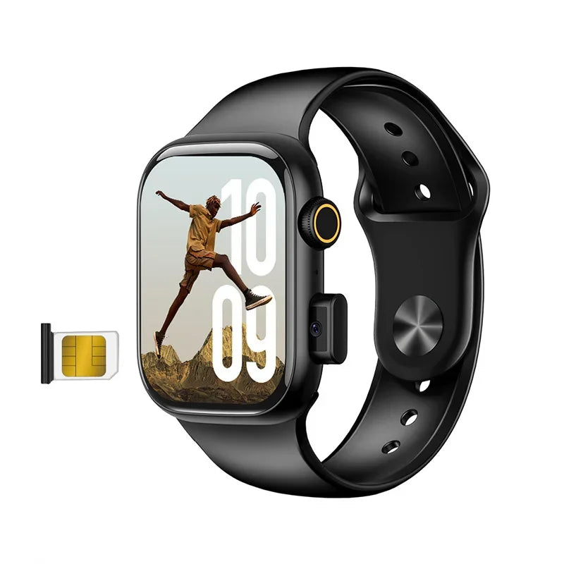 2025 5G Smart Watch Global Version 2.29 Inch AMOLED Screen 180 Degree Rotating Camera SIM Card WiFi GPS Video Call Support
