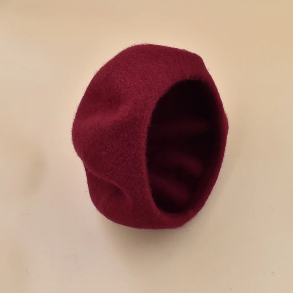 New Women black pink Berets Hat Fashion Solid Color Wool Knitted With Ladies Beanie Beret Hat Warm Autumn and winter Cap