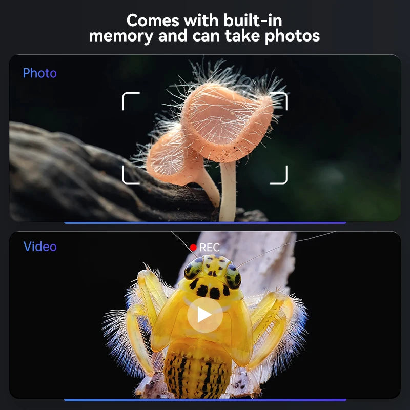 4.3 Inch IPS Digital Microscope 2MP HD Lens 1000X Magnification 8LED Adjust Light Electronic Microscopio Repair Coin Magnifier