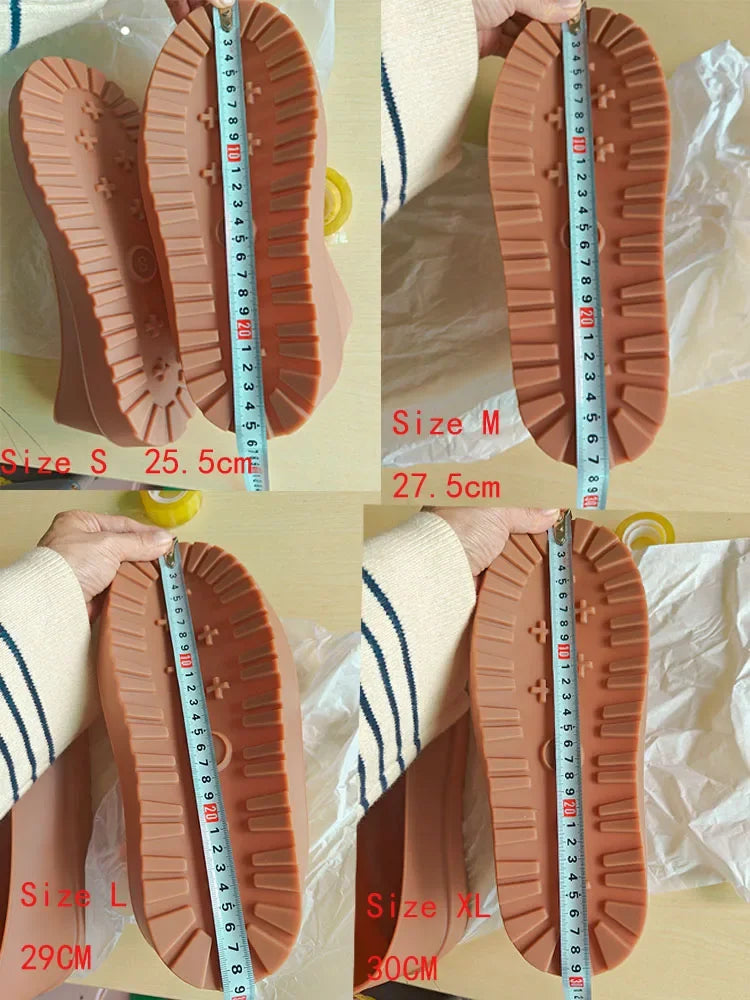 Snow boots shoes cover rain boots men's waterproof non-slip thickening wear-resistant outer wear rain woman shoes cover 35-44