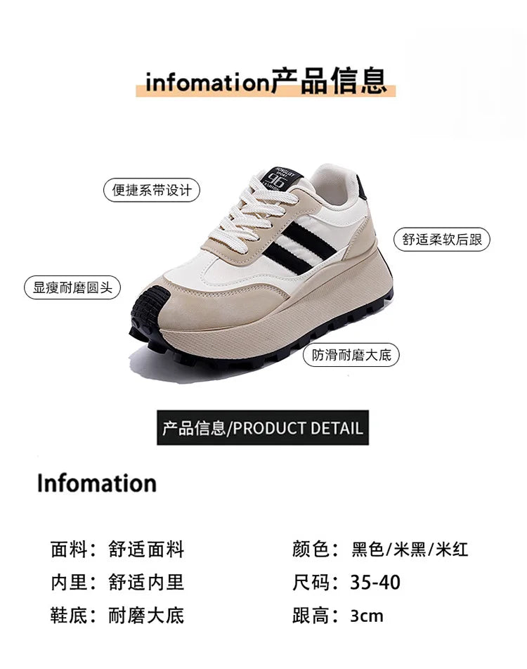 Hot Selling Women's Shoes Platform Wedge Basket 2025 Soft Autumn Casual Female Sneakers Clogs Fall New Leisure Soft Shoes Woman