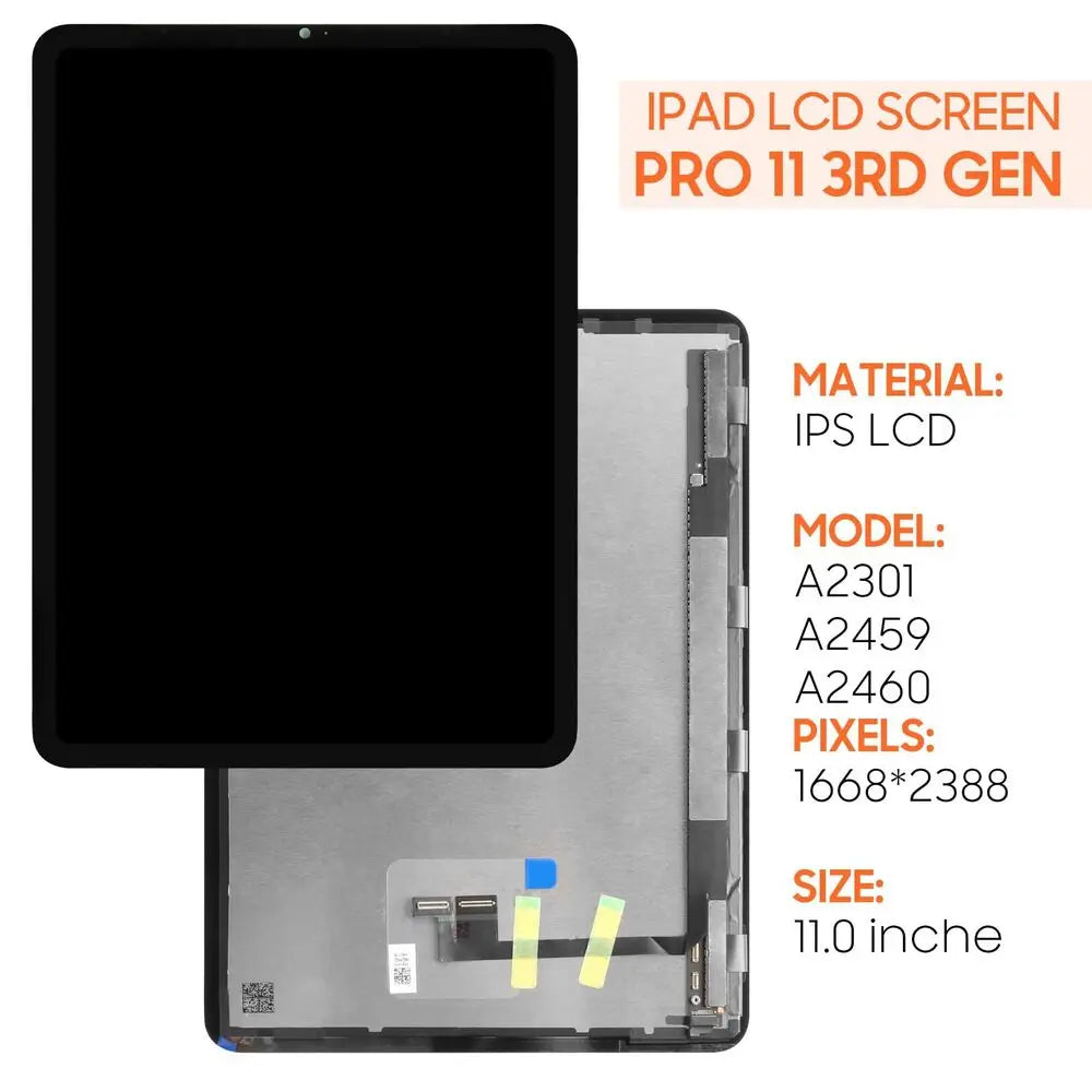 For iPad Pro 11 3rd Gen A2377 A2459 A2301 A2460 Display LCD Touch Screen Digitizer