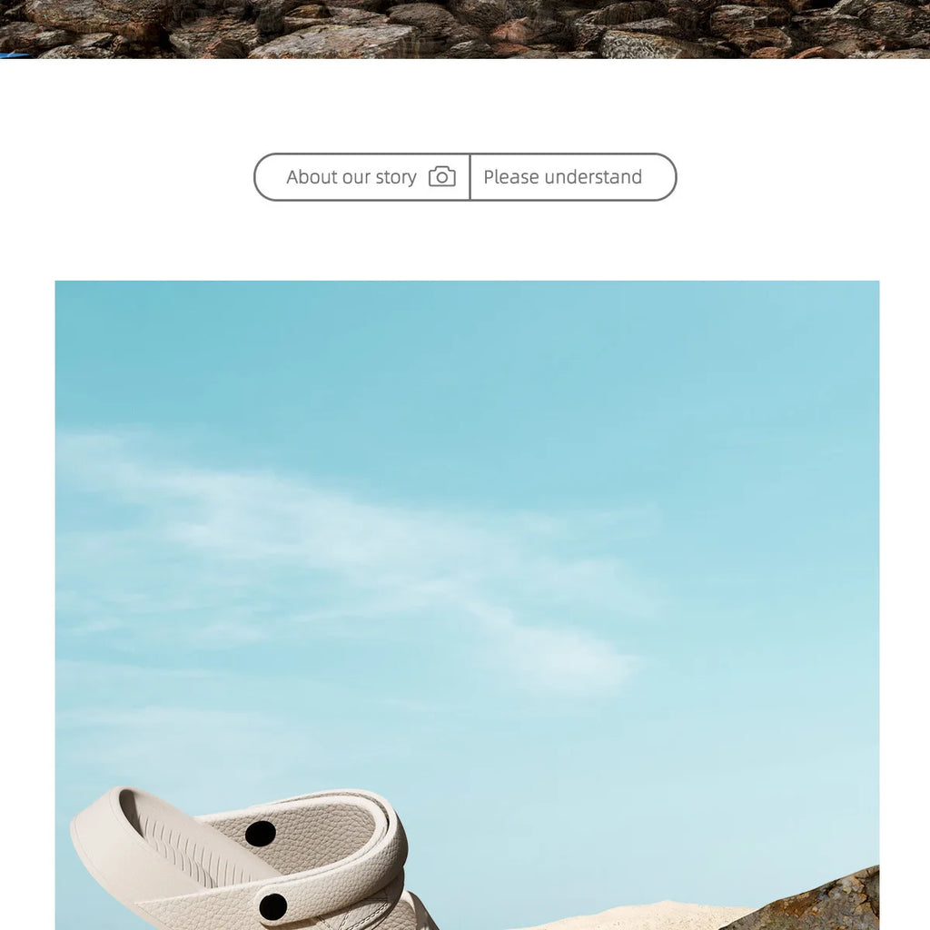 Shevalues New Sandals For Men Non-slip Outdoor Beach Shoes Soft Sole Comfortable Slides EVA Lightweight Men's Bathroom Slippers