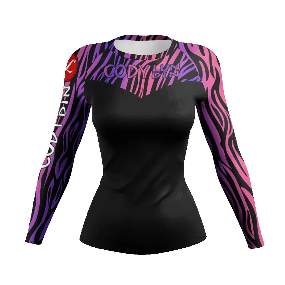 New Arrival Best Price Women's Rash Guard for Gym & MMA Training Surfing Rashguard UPF 50+ Anti-Bacterial Quick Dry Yoga Wear