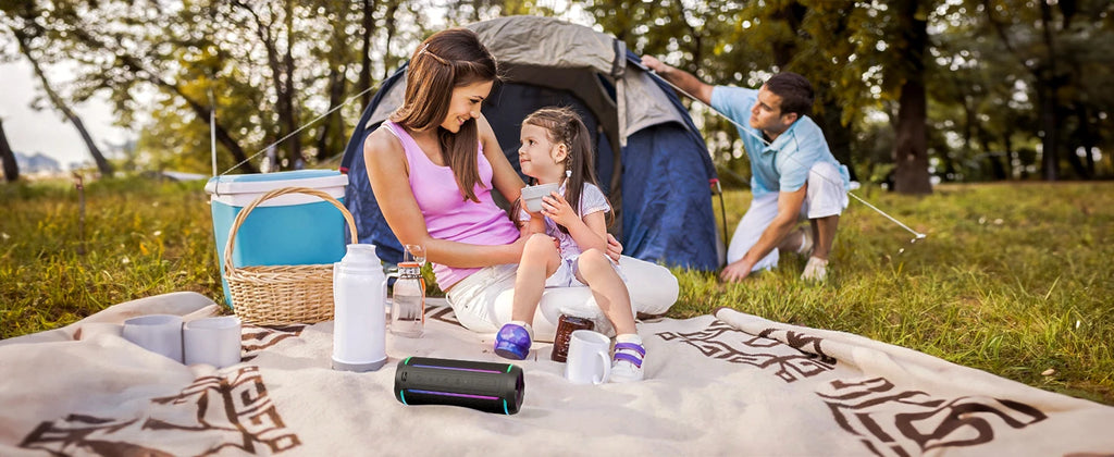 Ortizan Bluetooth Speaker X30, V5.3 Wireless IPX7 Waterproof Shower Speaker,40W HiFi Stereo Sound,TWS Pairing,30H Music Playtime