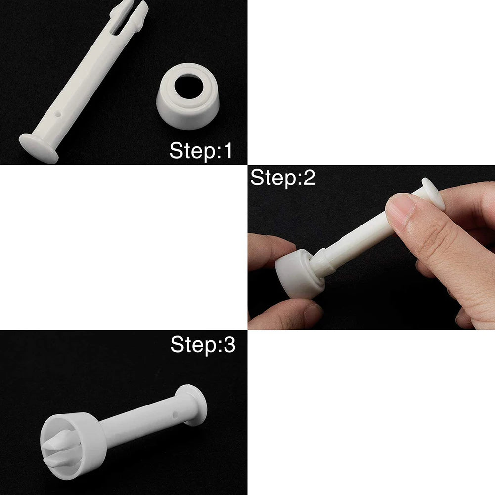 12 Packs Plastic Pool Joint Pins with Rubber Seals for Intex Swimming Pool Accessories Round Metal Frame for Swimming