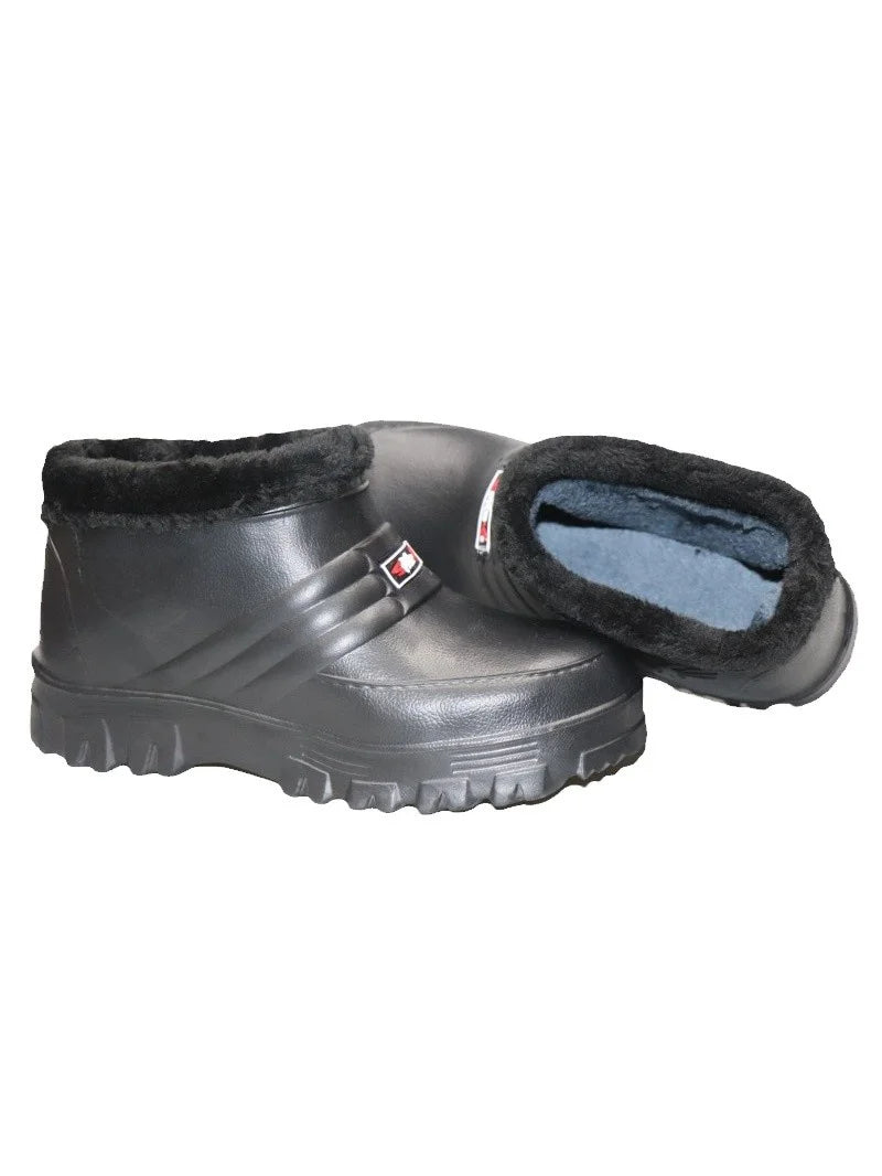 Men's Winter Snow Boots Waterproof Warm Fce Work oes Kitchen Hygiene Cotton Single oes for Laundry