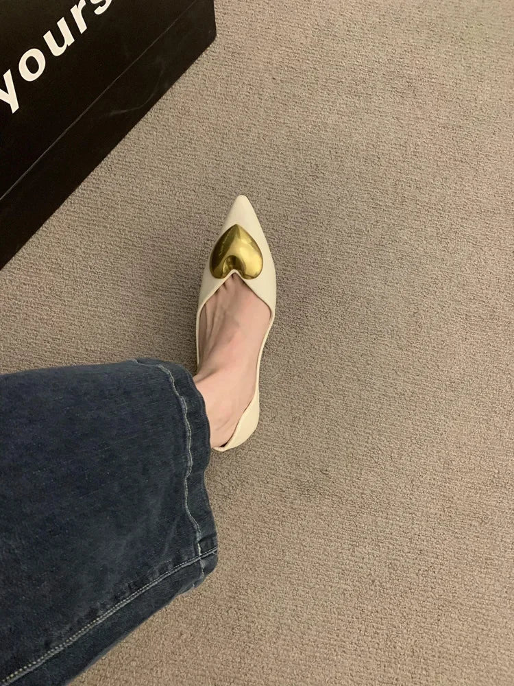 Elegant Black Flat Bottomed Single Shoes For Women New Spring Autumn/Winter French Style Soft Bottomed Comfortable Commuting Sho