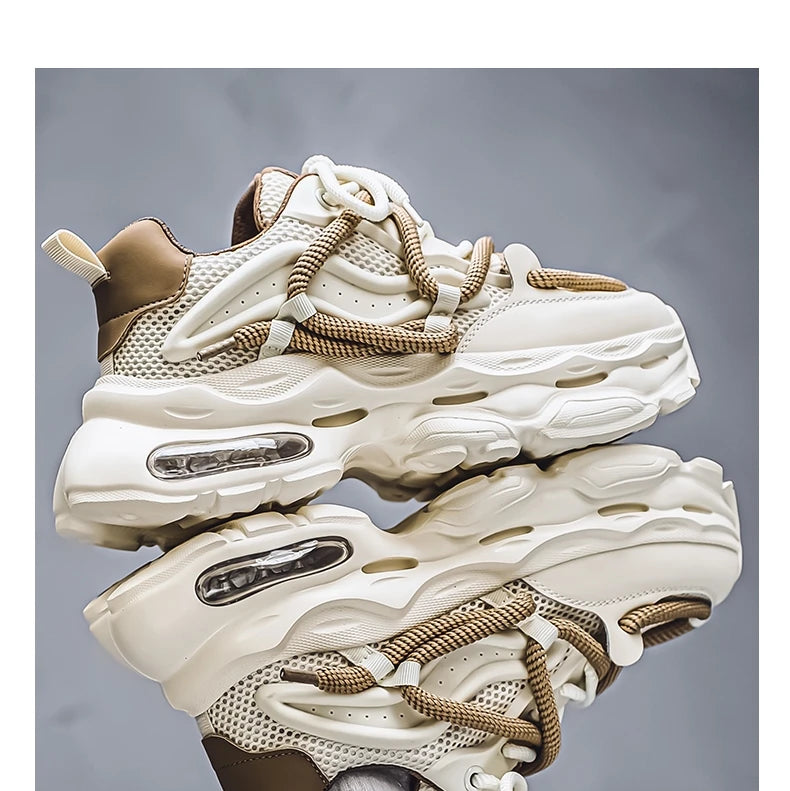 2024 New Men Shoes Autumn Winter Comfortable Men's Platform Sneakers Fashion Casual Shoes Sports Trainers Tenis Size44 ﻿