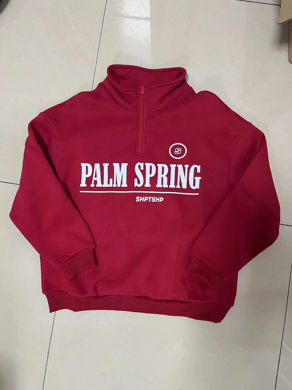 Zekye Spring Hoodies Women Letter Print Sweatshirt Hoodie Red Turtleneck Half Zipper Collar Pullover Tops K Pop Clothes Y2k